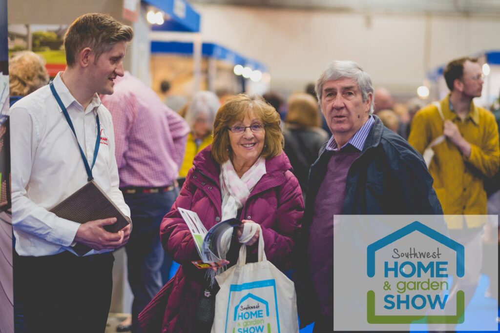 Happy visitors at South West Home & Garden Show